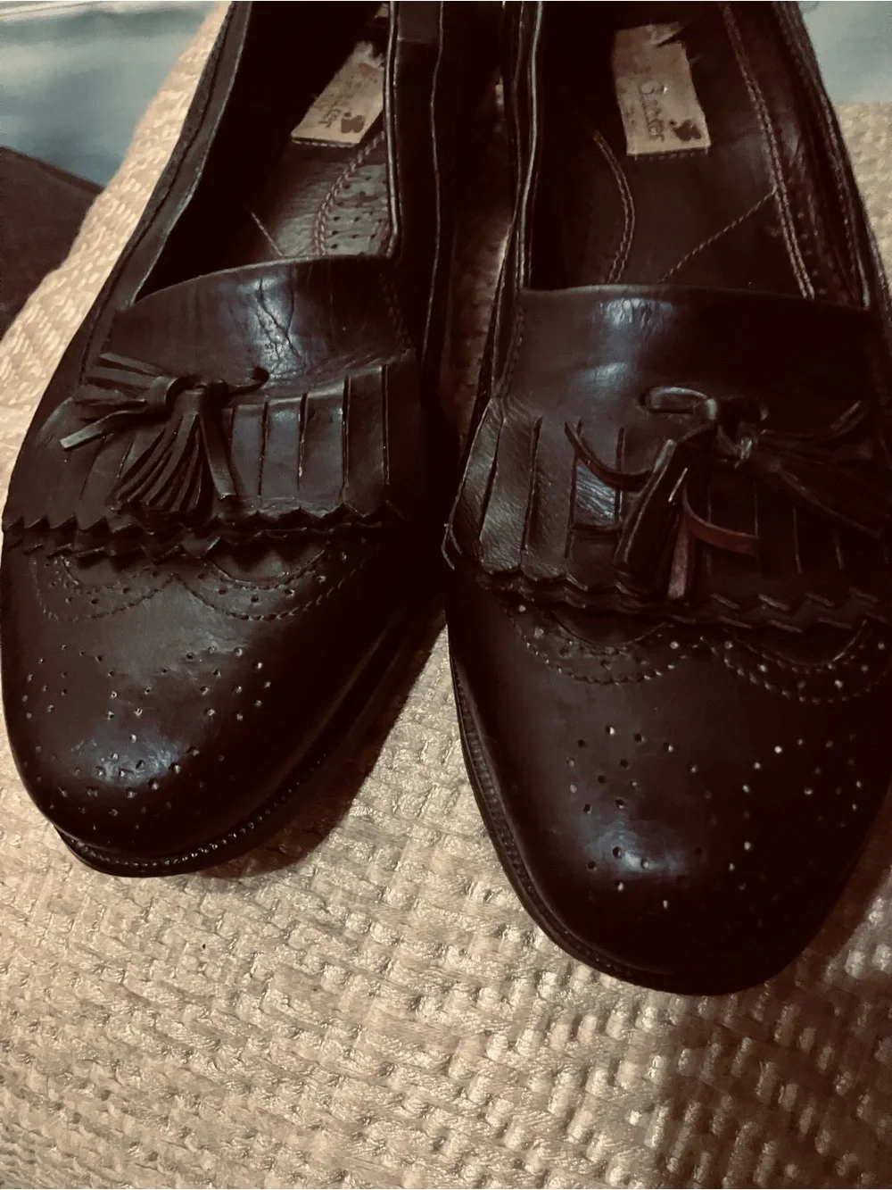 Women’s Black Tassel Fringe Loafers